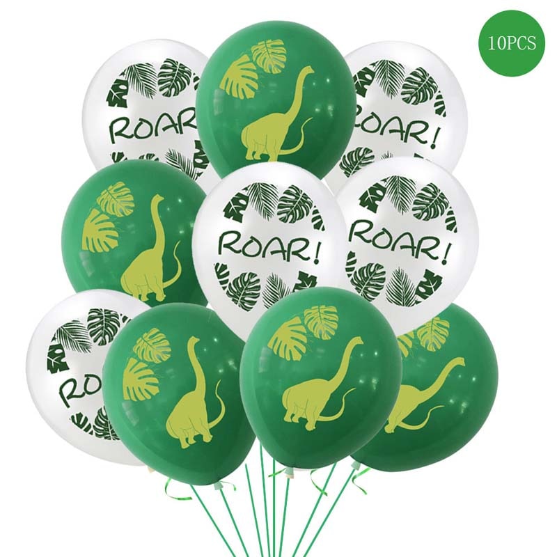 10pcs 12inch Jungle Wild Animal Party Supplies Birthday Decorations Latex White Balloons Kids Birthday Party Animal Balloons