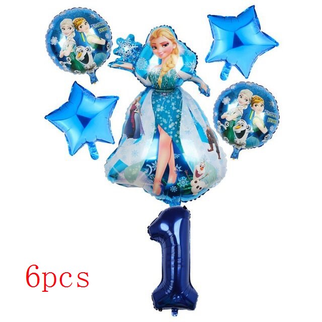 Disney Frozen Princess Elsa Foil Balloons18inch Birthday Helium Balloon Baby Shower Party Globos Kid's Toy Gifts Girls