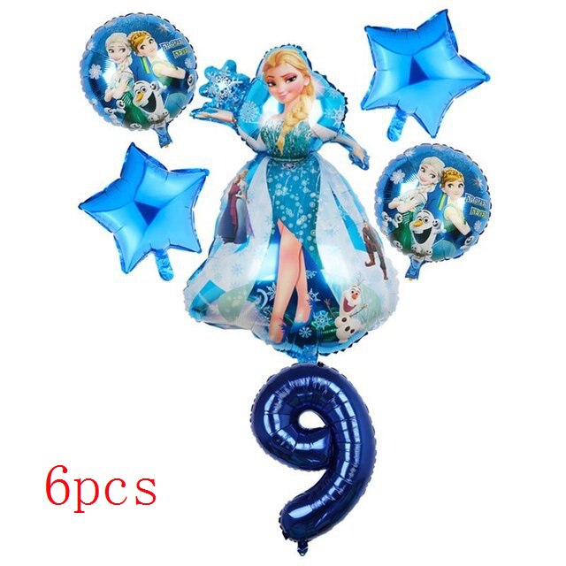 Disney Frozen Princess Elsa Foil Balloons18inch Birthday Helium Balloon Baby Shower Party Globos Kid's Toy Gifts Girls