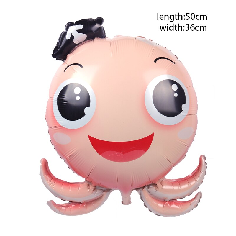 5pcs Fish Sea Animal Balloons Starfish Sea horse Air Balloon Ocean World Under Sea Theme Birthday party Decoration Baby Shower