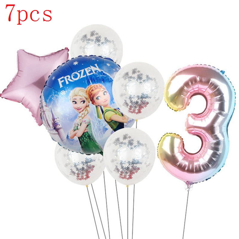 Disney Frozen Princess Elsa Foil Balloons18inch Birthday Helium Balloon Baby Shower Party Globos Kid's Toy Gifts Girls