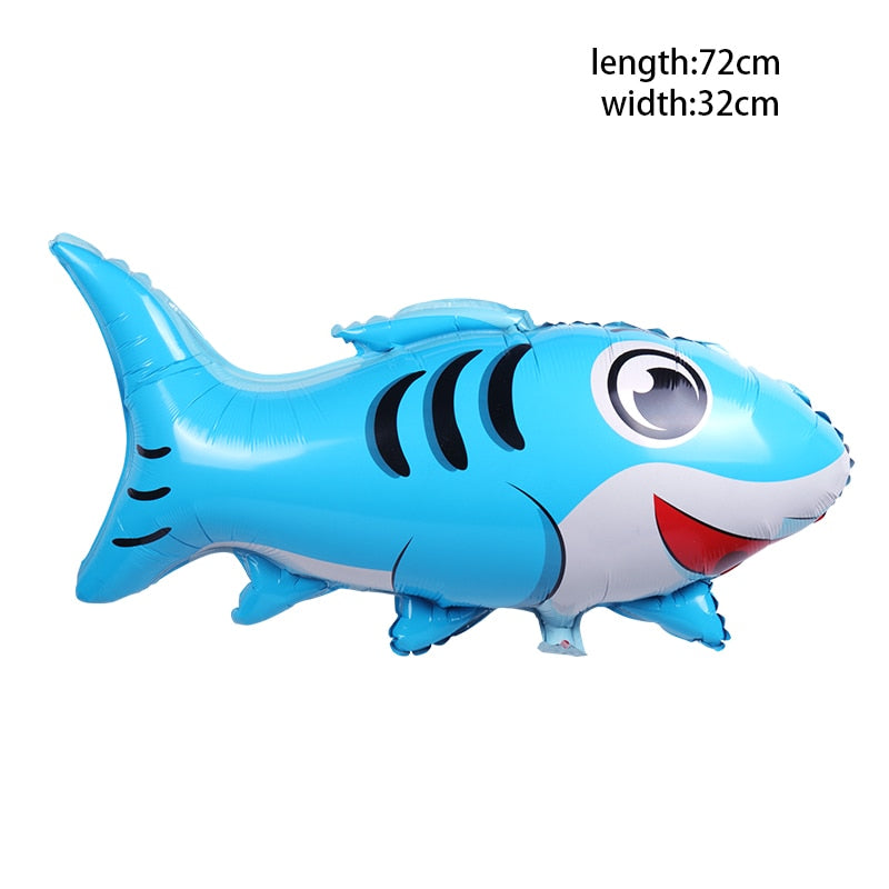 5pcs Fish Sea Animal Balloons Starfish Sea horse Air Balloon Ocean World Under Sea Theme Birthday party Decoration Baby Shower