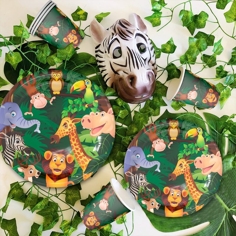 Staraise Woodland Animal Jungle Forest DIY Party Decor Woodland Birthday Party Baby Shower Decor Kids Birthday Party Supplies