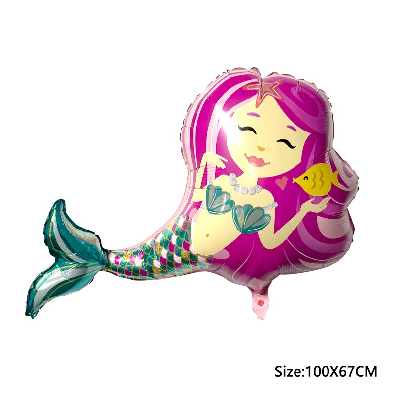 Little Mermaid Party Supplies Mermaid Balloon Banner Decoration Mermaid Birthday Party Favors Kids Birthday Parties Decorations