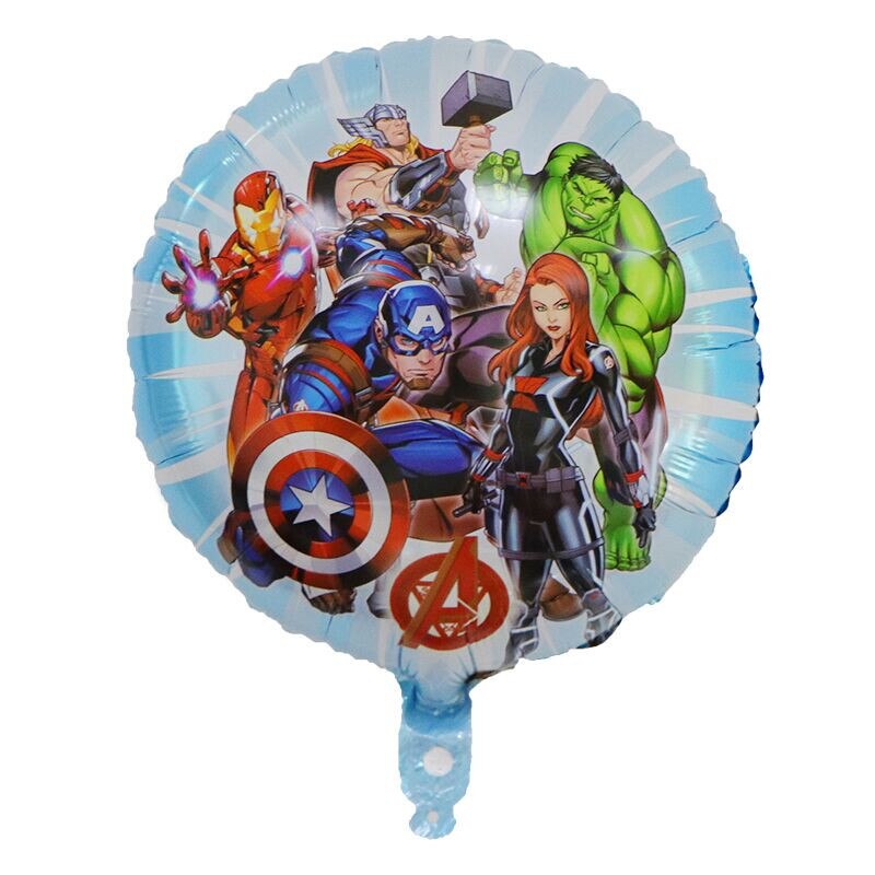 Cartoon The Avengers Theme Birthday Supplies Tablecloth Paper Plate Cup Straw Banner Balloon Party Decoration Set Baby Shower