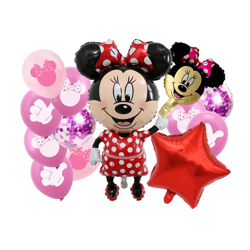 Disney Minnie Mouse Theme Birthday Party Supplies Cup Plate Kids Girl Birthday Party Decoration Disposable Tableware Set