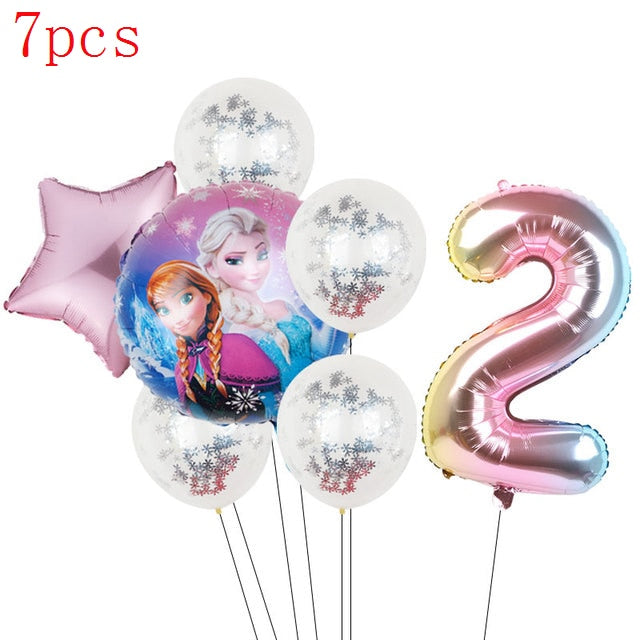 Disney Frozen Princess Elsa Foil Balloons18inch Birthday Helium Balloon Baby Shower Party Globos Kid's Toy Gifts Girls