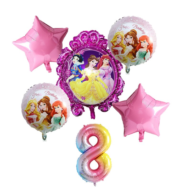 Disney Princess Happy Girl Child Birthday Theme Party Decoration Set Party Supplies Cup Plate Banner Hat Straw Loot Bag Cake Dec