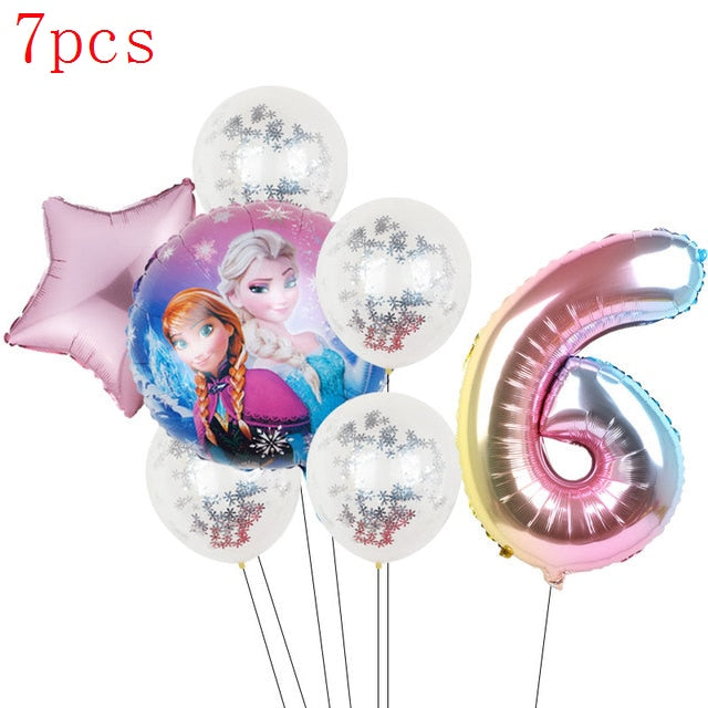 Disney Frozen Princess Elsa Foil Balloons18inch Birthday Helium Balloon Baby Shower Party Globos Kid's Toy Gifts Girls