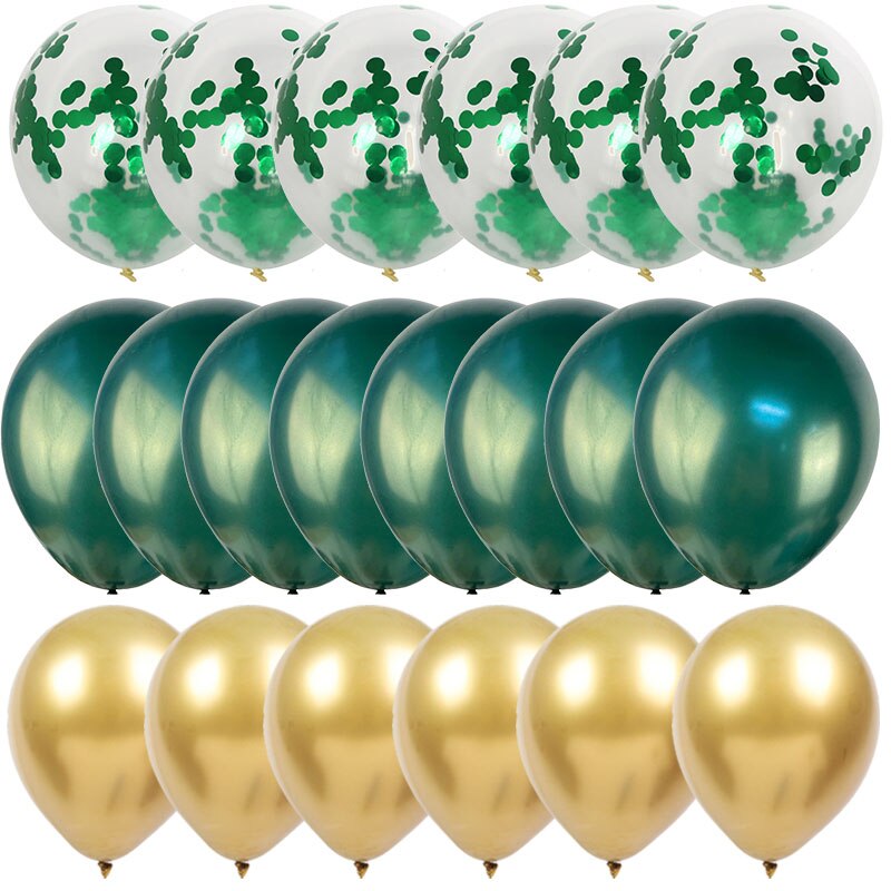 20Pcs Golden Metal Foil Ballons Kids Birthday Parties and Wedding Decoration Baby Shower Happy Birthday Party Balloons Globos