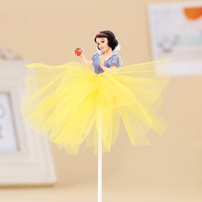 1pcs 21cm Princess Birthday Party Decorations Kids Cake Topper for Girls Birthday Decoration Anniversaire Cake Supplies