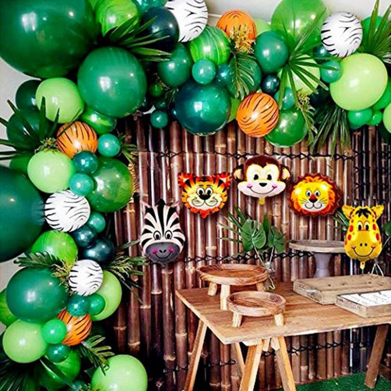 Cartoon Jungle Animal Disposable Party Tableware Sets Kids Birthday Safari Party Decor Baby Shower Forest Theme Party Supplies