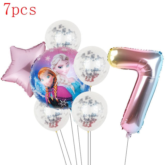 Disney Frozen Princess Elsa Foil Balloons18inch Birthday Helium Balloon Baby Shower Party Globos Kid's Toy Gifts Girls