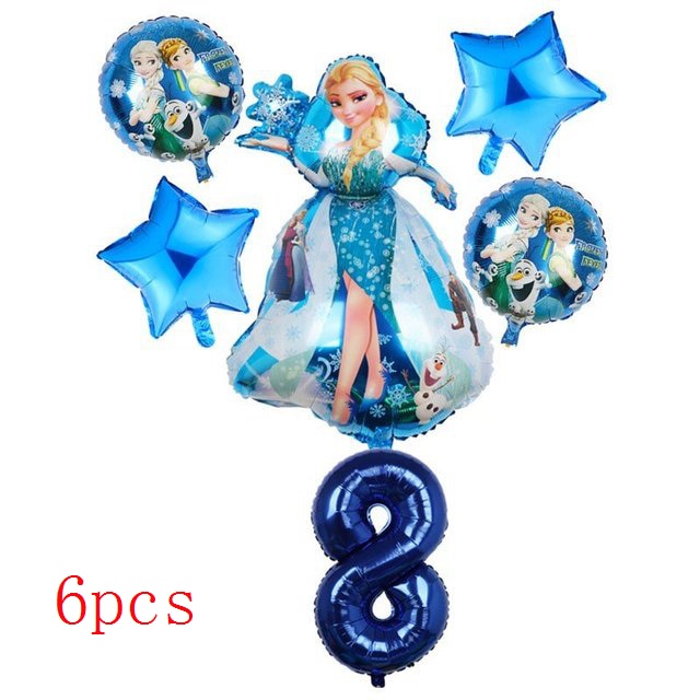 Disney Frozen Princess Elsa Foil Balloons18inch Birthday Helium Balloon Baby Shower Party Globos Kid's Toy Gifts Girls