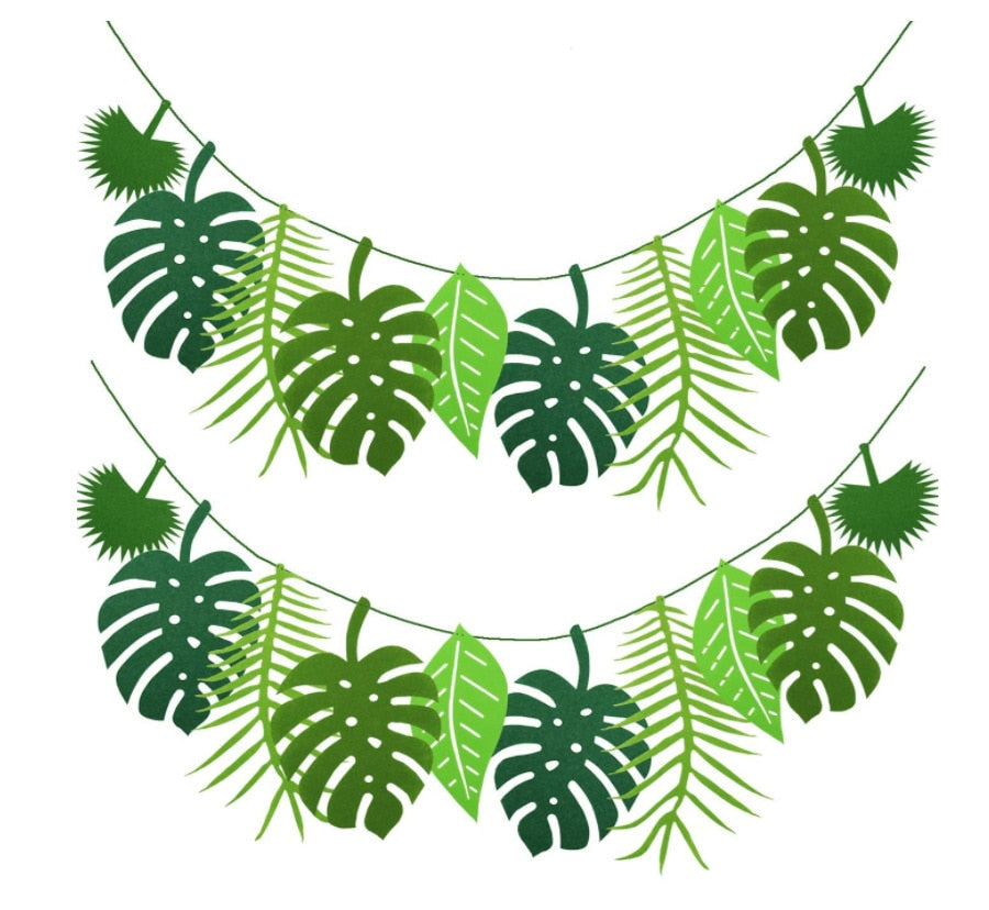 Turtle Leaf Decor Hawaii Party Happy Summer Birthday Party Decor Safari Jungle Tropical Theme Decor Dinosaur Theme Parti Decor