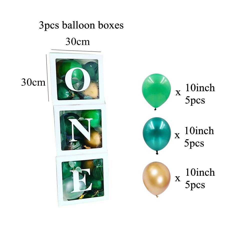 New! Wild One Birthday Party Balloons Jungle Safari Party Forest Decoration Kids First 1st Birthday Safari Jungle Party Supplies