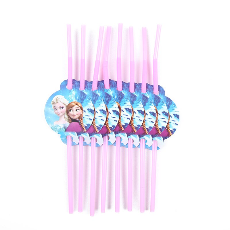 Disney Frozen Anna and Elsa Princess Birthday Party Decorations Kids Disposable Tableware Birthday Party Decorations Supplies