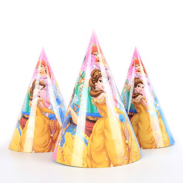 Disney Princess Happy Girl Child Birthday Theme Party Decoration Set Party Supplies Cup Plate Banner Hat Straw Loot Bag Cake Dec