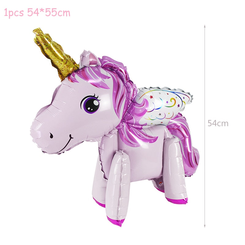 Birthday Girl Unicorn Headband with Sash Unicorn Cake Topper Baby Shower Girl Birthday Party Decorations Unicorn Party Supplies