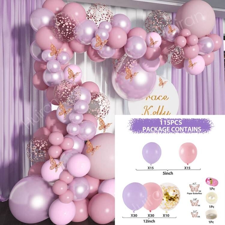 Macaron Balloons Garland Arch Rose Gold Confetti Ballon Wedding Birthday Baloon Birthday Party Decor Kids Baby Shower