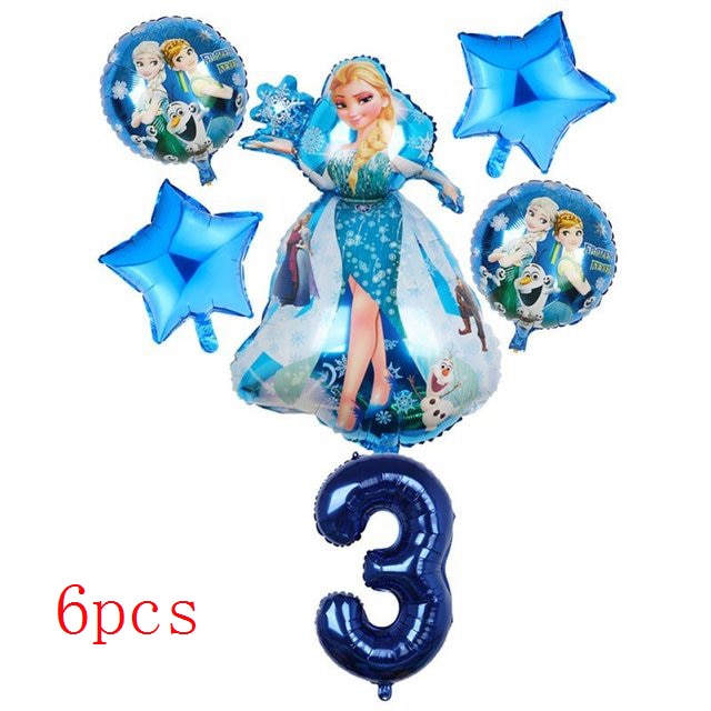 Disney Frozen Princess Elsa Foil Balloons18inch Birthday Helium Balloon Baby Shower Party Globos Kid's Toy Gifts Girls