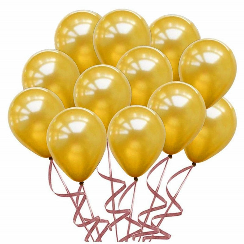 10/20pcs Gold Black Pink Latex Balloons Birthday Party Decorations Adult Wedding Decorations Helium Globos Baby Shower Ballon