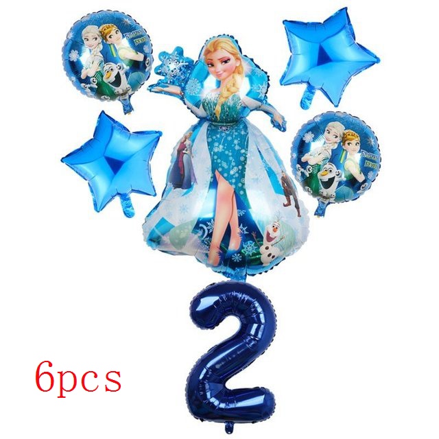 Disney Frozen Princess Elsa Foil Balloons18inch Birthday Helium Balloon Baby Shower Party Globos Kid's Toy Gifts Girls