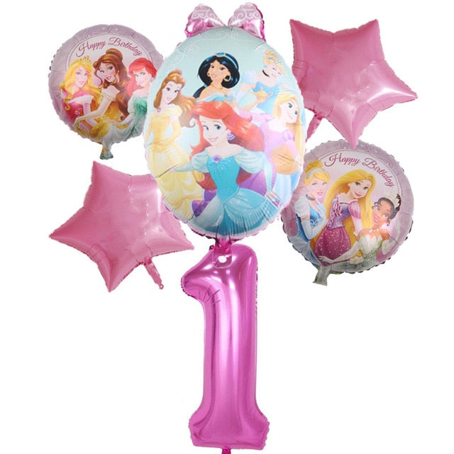 Disney Princess Happy Kids Girls Birthday Party Decoration Set Party Supplies Cup Plate Banner Hat Straw Loot Bag