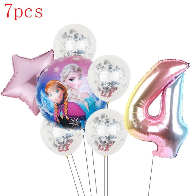 Disney Frozen Princess Elsa Foil Balloons18inch Birthday Helium Balloon Baby Shower Party Globos Kid's Toy Gifts Girls