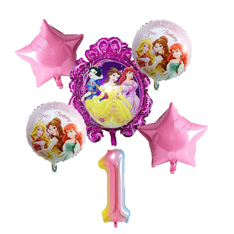 Disney Princess Happy Girl Child Birthday Theme Party Decoration Set Party Supplies Cup Plate Banner Hat Straw Loot Bag Cake Dec