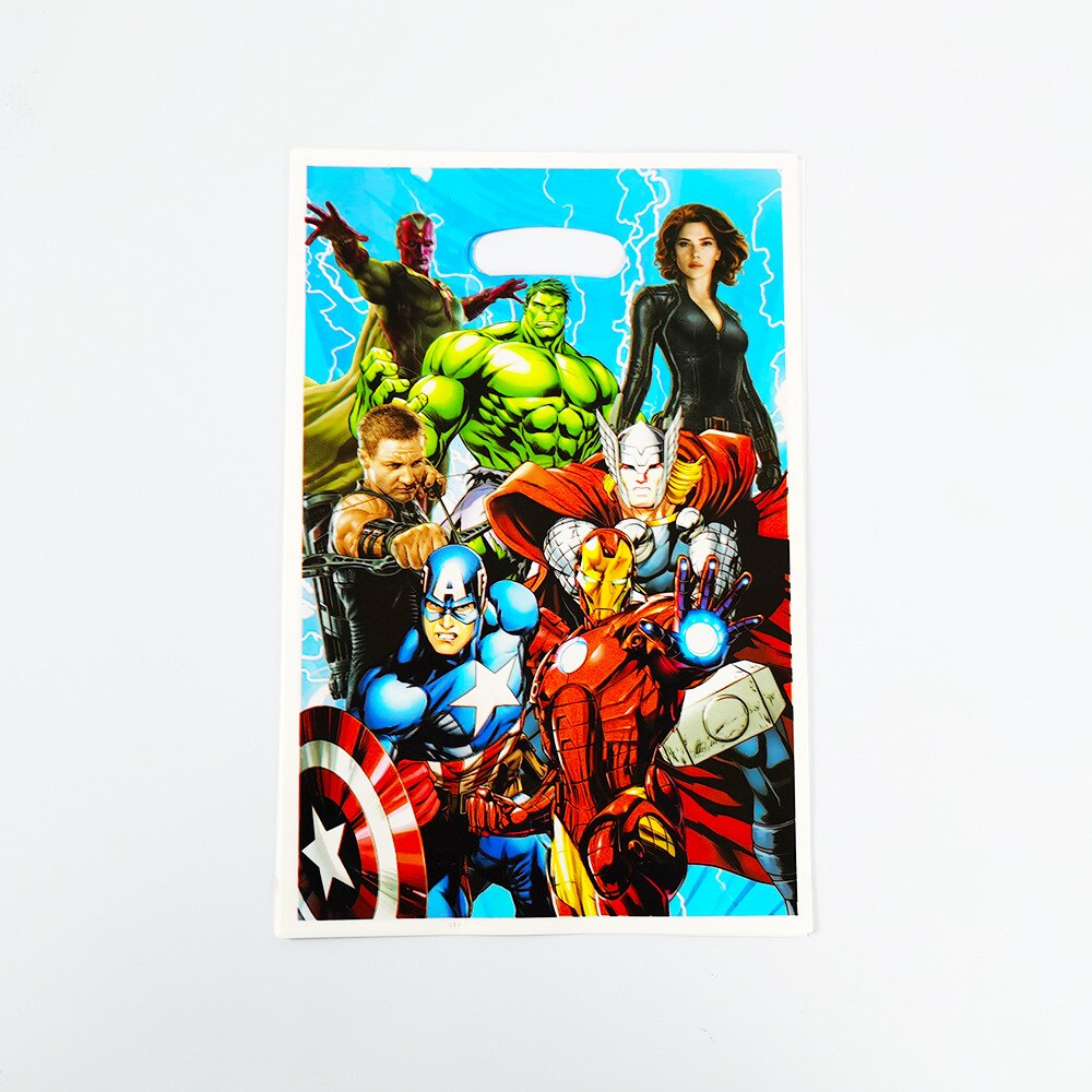 Cartoon The Avengers Theme Birthday Supplies Tablecloth Paper Plate Cup Straw Banner Balloon Party Decoration Set Baby Shower