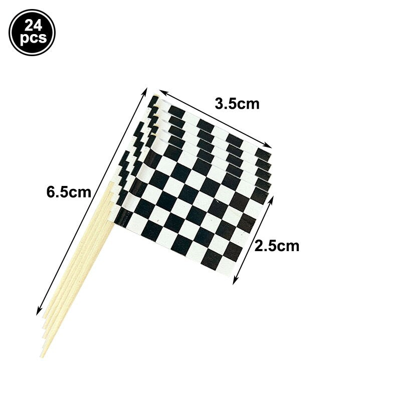 1set 137x274cm Black White Tablecloths Racing Car Motorcycle Theme Party Dispossible Plastic Tablecover Birthday Party Supplies