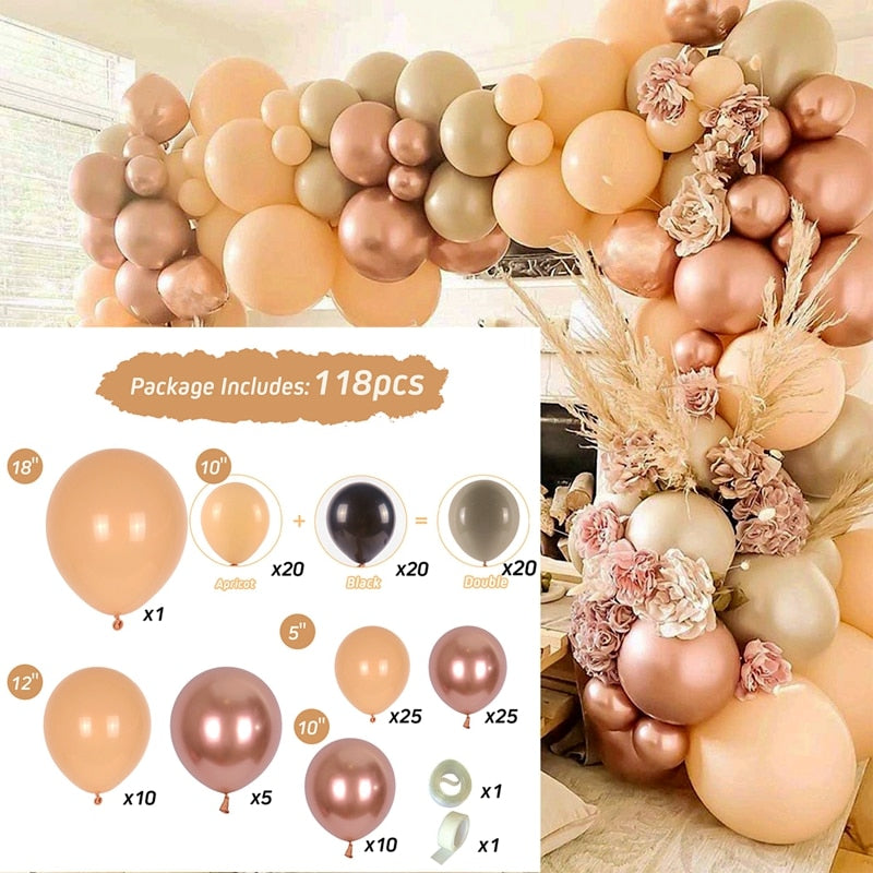 Macaron Balloons Garland Arch Rose Gold Confetti Ballon Wedding Birthday Baloon Birthday Party Decor Kids Baby Shower