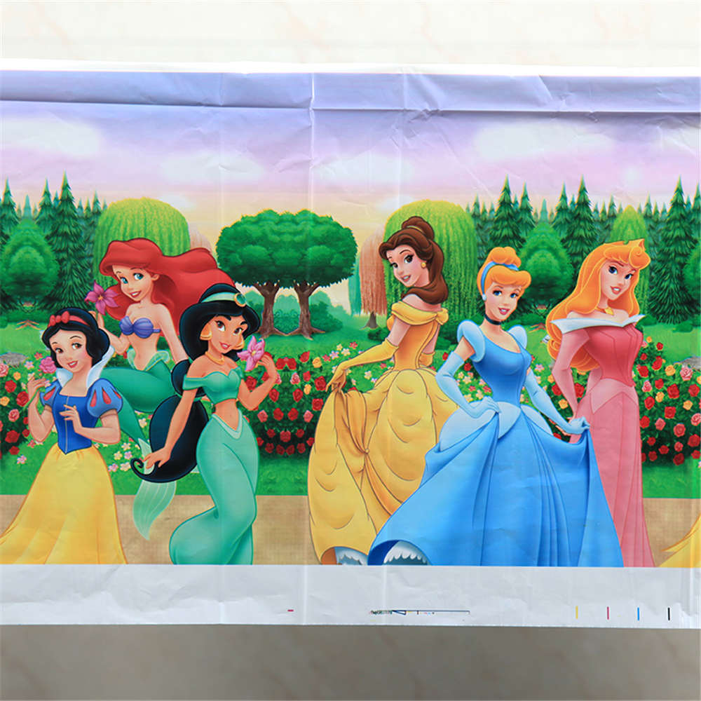 Disney Princess Happy Kids Girls Birthday Party Decoration Set Party Supplies Cup Plate Banner Hat Straw Loot Bag