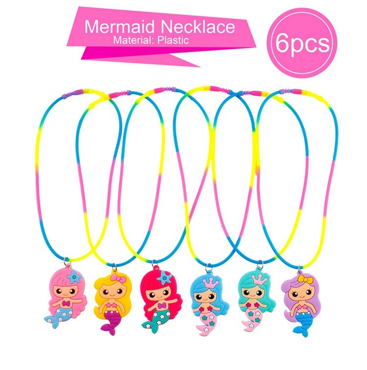 HUIRAN Mermaid Theme Party Decorations Little Mermaid Party Supplies Girl Happy Birthday Party Decoration Kid Baby Shower Events