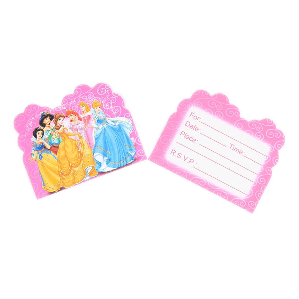 Disney Princess Happy Kids Girls Birthday Party Decoration Set Party Supplies Cup Plate Banner Hat Straw Loot Bag