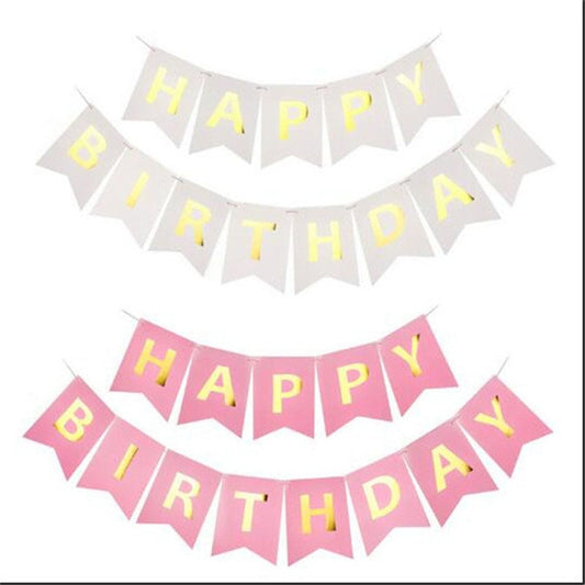 Multi Themes Happy Birthday Banner Baby Shower Birthday Party Decorations Photo Booth Happy Birthday Bunting Garland Flags