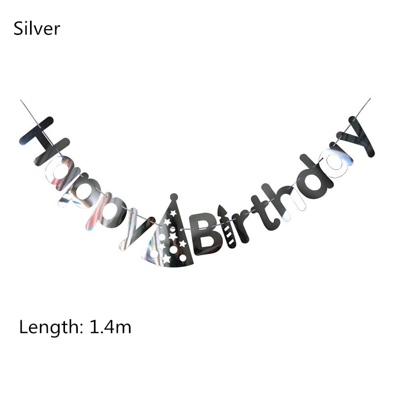 Multi Themes Happy Birthday Banner Baby Shower Birthday Party Decorations Photo Booth Happy Birthday Bunting Garland Flags