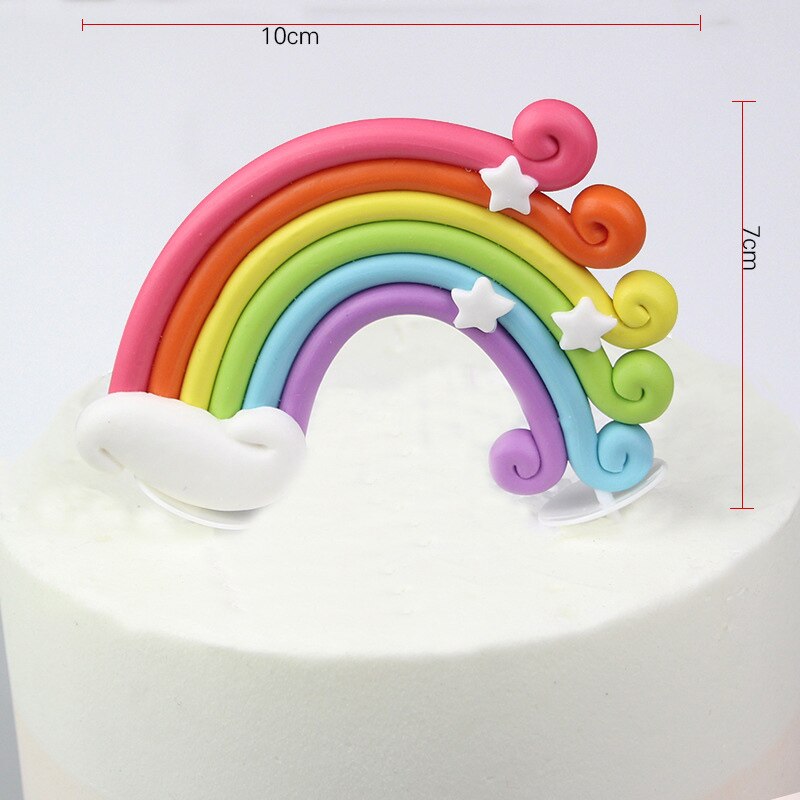 Rainbow Unicorn eyelashes horn Cake Topper Birthday Party Decor Unicornio Baby Shower First Birthday unicorn party decoration