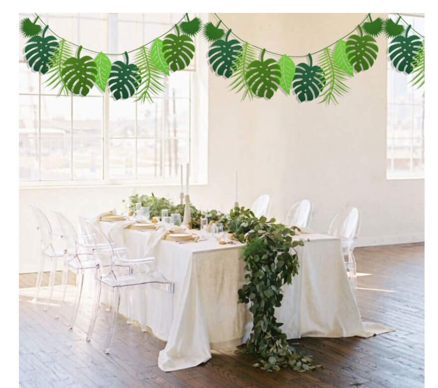 Turtle Leaf Decor Hawaii Party Happy Summer Birthday Party Decor Safari Jungle Tropical Theme Decor Dinosaur Theme Parti Decor