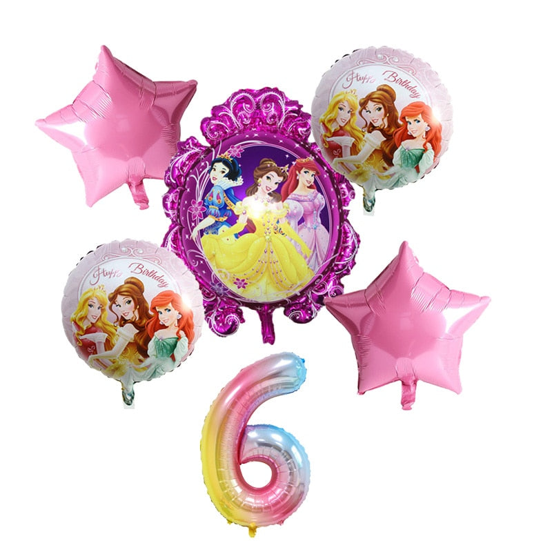 Disney Princess Happy Girl Child Birthday Theme Party Decoration Set Party Supplies Cup Plate Banner Hat Straw Loot Bag Cake Dec