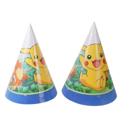 18 Style Pokemon Theme Figures Pikachu Birthday Party Decoration Dinner Plate Table Spoon Anime Figure Tableware Toy Kid Gift