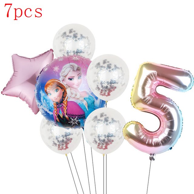 Disney Frozen Princess Elsa Foil Balloons18inch Birthday Helium Balloon Baby Shower Party Globos Kid's Toy Gifts Girls