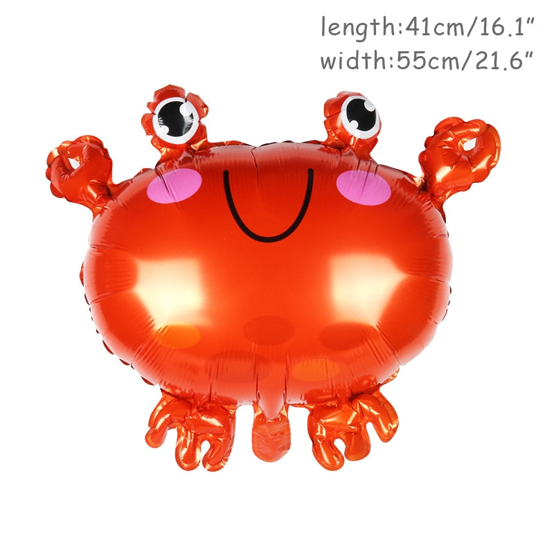 5pcs Fish Sea Animal Balloons Starfish Sea horse Air Balloon Ocean World Under Sea Theme Birthday party Decoration Baby Shower