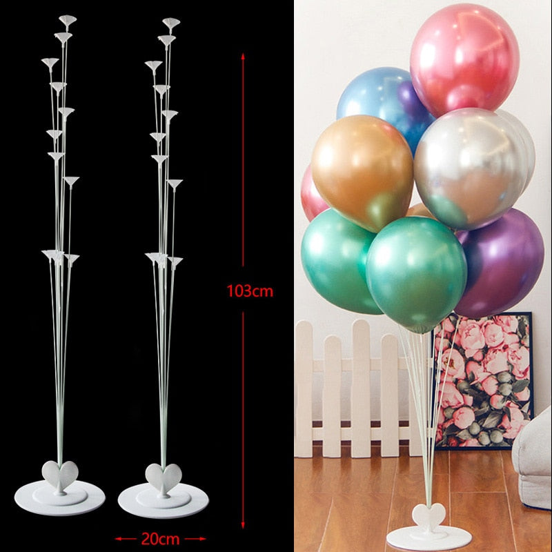 Girl Birthday Party Balloons Stand Balloon Holder Plastic Balloon Stick Birthday Party Decorations Wedding Balloon Baby Shower