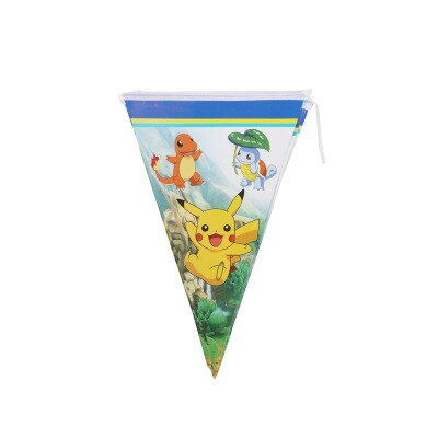 18 Style Pokemon Theme Figures Pikachu Birthday Party Decoration Dinner Plate Table Spoon Anime Figure Tableware Toy Kid Gift