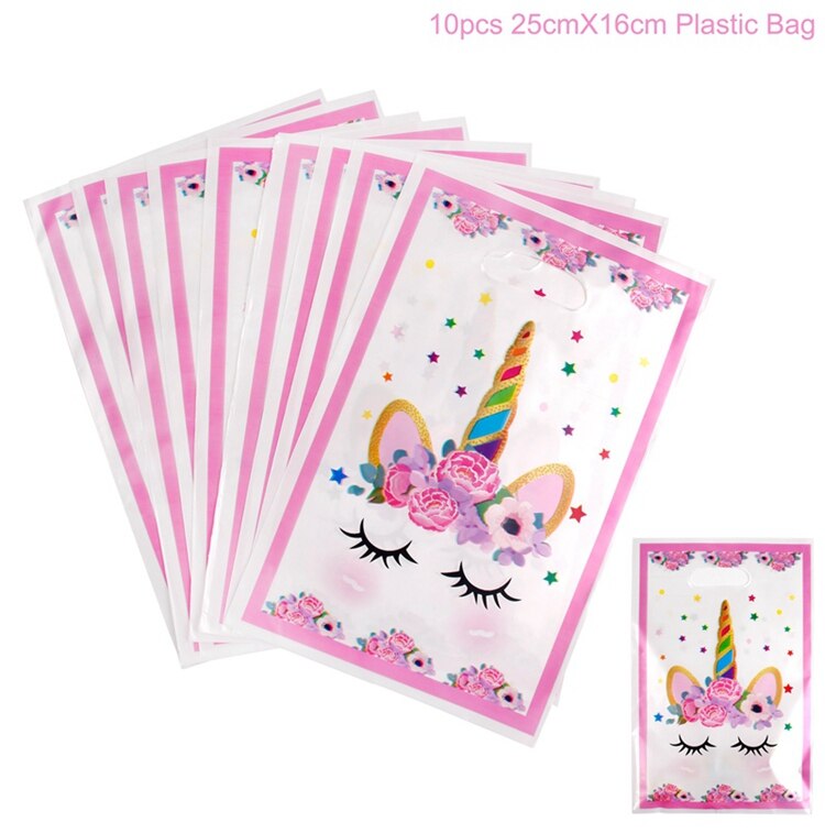 Unicorn Disposable Tableware Balloon Birthday Party Decoration Baby Shower Girl Kids Unicorn Decor 1st Birthday Party Supplies