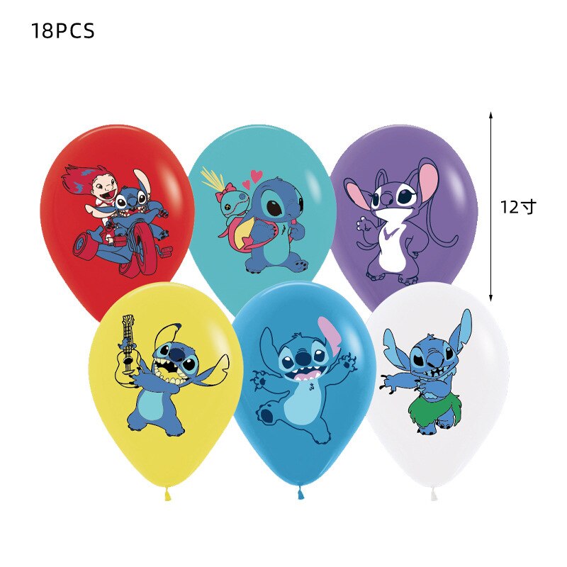 Disney Stitch Theme Party Supplies Disposable Tableware Paper Cup Plate Napkins Banner For Kids Birthday Party Decor Baby Shower