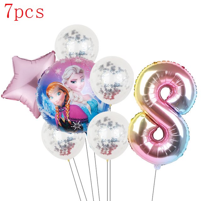 Disney Frozen Princess Elsa Foil Balloons18inch Birthday Helium Balloon Baby Shower Party Globos Kid's Toy Gifts Girls