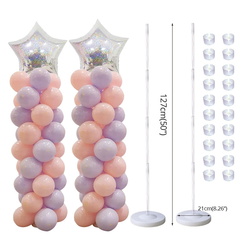 Girl Birthday Party Balloons Stand Balloon Holder Plastic Balloon Stick Birthday Party Decorations Wedding Balloon Baby Shower